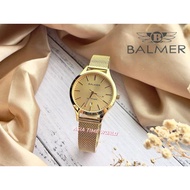 BALMER | 8148L GP-2 Elegance Sapphire Women's Watch Gold Stainless Steel Mesh | Official Warranty