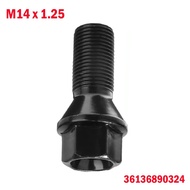 【ใหม่】36136890324สำหรับ BMW Wheel Nut สลักเกลียวไม่มีหัว M14 X 1.25สีดำ F25 X3 E70 X5 / F15 / X6 / E71 / X6 / E72 Hyb / X6 F16