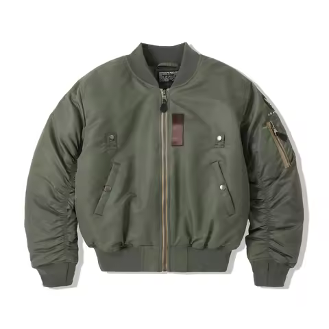 USAF William Gibson 2025 MA-1 Sage Green Winter Coat Pilot Nylon VTG Padded L2B Vintage JAPAN Bomber