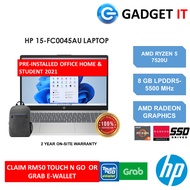 HP 15-FC0045AU / 15-FC0046AU LAPTOP (RYZEN 5 7520U ,8GB,512GB SSD,15.6" FHD,AMD RADEON GRAPHICS,WIN1