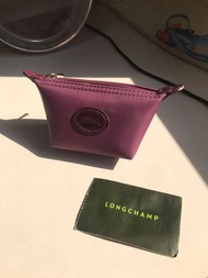 Longchamp 尼龍小零錢包 厚挺尼龍 neo 拉鍊零錢包 專櫃正品 真品 收納袋 收納包