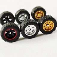 1/64 Off Road Truck Model Wheels Tires Tyre Diameter 14mm Spare Parts for 1:64 SUV Jeep Offroad