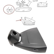 Interior Rearview Mirror Lane Keeping Assist Trim Cover For Volkswagen VW Golf 8 MK8 2021-2024