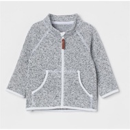 Jacket gray zip-up belly bag