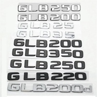 Car Trunk Letters Logo Emblem Badge Decals Sticker For Mercedes Benz GLB Class GLB35 GLB180 GLB200 G