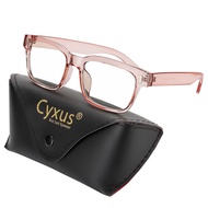 Cyxus Blue Light Blocking Computer Glasses Square Anti Eyestrain Anti Blue Light UV400 Unisex 8084T1