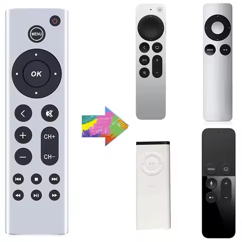 Universal Replacement Remote Control for Apple TV 4K/HD(1 2 3 4 5 Gen) A2169 A1842 A1625 A1427 A1469