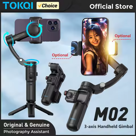 M02 Handheld 3-Axis Gimbal Stabiliser for Mobile Phone Live Recording Anti-Shake with Remote Control