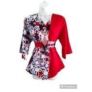 🍒Blouse Wrap Batik Borneo 🍒
