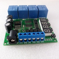 DC 5V 9V 12V 24V 4-Channel Digital Tube Multi-Function Delay LED Time Timing Relay