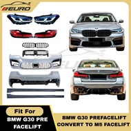 BMW G30 Bodykit Convert Facelift M5 F90 Style Fit For G30 5 Series 520i 530i 530e Headlamp Tail lamp