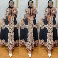 BANGKOK ESTILLO BLACK GOLD PREMIUM GAMIS IMPORTED DRESS/