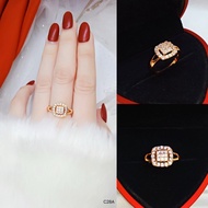 Women's Titanium Square Ring C28A.-C40I