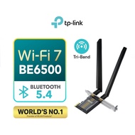 TP-Link BE6500 WiFi 7 Archer TBE400E Bluetooth 5.4 Tri-Band PCie Wireless Adapter for Desktop PC Sup