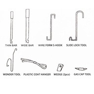 Car Door Lock Out Emergency Open Unlock Key Tools Kit + Black Air Pump Universal