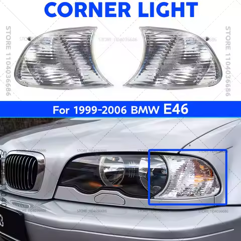 For 1999-2006 BMW 323Ci 325Ci 328Ci 330Ci E46 Turn Marker Signal Blinker Corner Parking Light Lamp 6