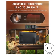 5W Reptile Heat Pad with Digital Thermostat &amp Timer 7 X 5Inch Reptile Heating Pad Tank Heater Ter