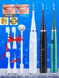 Bàn Chải Đánh Răng Điện Đa Năng Và Đầu Cạo Vôi Răng ELECTRIC TEETH CLEANER