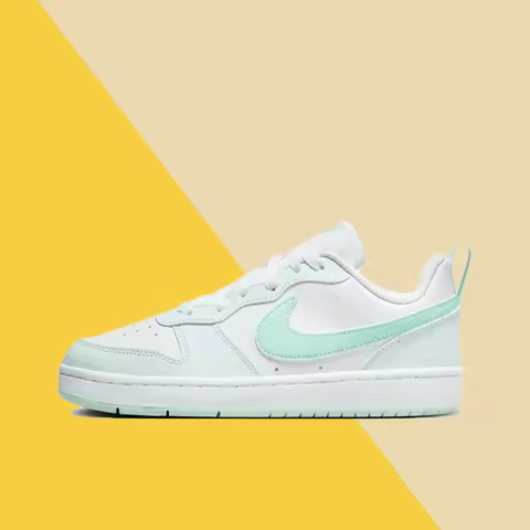 Nike Court Low Unisex Lifestyle Sneakers - Classic Leather Upper Perforated Toe Box Cushioned Insole