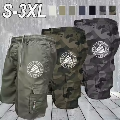 Delta Core Cargos Men Geometric Symbol Tactical Shorts 4-Way Stretch Fabric Hidden Security Pocket G