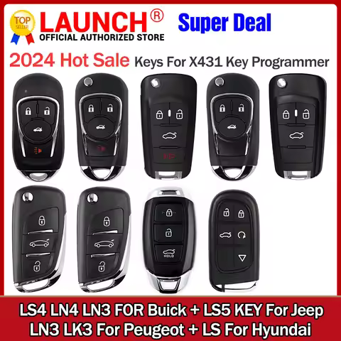 LAUNCH Keys LS4 LN4 LN3 For BUICK LS5 For JEEP LN3 LK3 For PEUGEOT LS For HYUNDAI works for X431 KEY