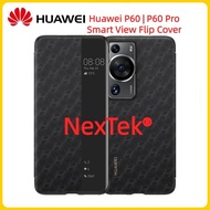 Original Huawei P60 P60 Pro Smart View Flip Cover Case P60 Art Case Auto Wake Up Sleep Leather Prote