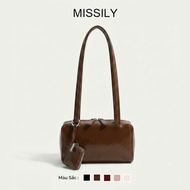 Baguette Women's Bowling Bag Multifunctional Shoulder Bag Underarm Wallet Fashion Casual Tote (ND181