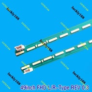 2PCS/Lot 49 inch TV Backlight LED Strips 46LED 537mm L/R Type for 49'' LG 49LF540T 49LF590 49LF5400 