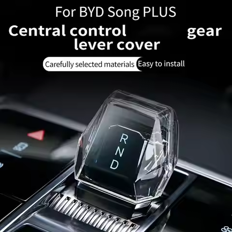 For BYD Song Plus/Seal U DM-i/EV 2023-2025 Car Gear Protective Lever Crystal Control Case Knob Centr