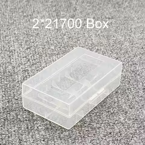 2*21700 Battery Storage Box 21700 Battery Holder 21700 Battery Case Plastic Box 21700 Box Transparen