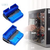 LIDU1 Desktop Motherboards USB3 2 GEN1 19Pin 20Pin Sockets 90 degrees Elbow Adapter