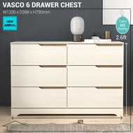 Tomato Home ตู้ลิ้นชัก Vasco !!ราคารวมประกอบในกทมและปริมณฑลเท่านั้น!! ตู้เตี้ยมินิมอลเก็บเสื้อผ้า สว