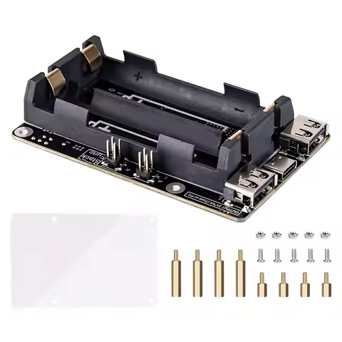 For Raspberry Pi 4 UPS Power Supply Uninterrupted UPS HAT 18 650 Backup Battery Power Supply Managem