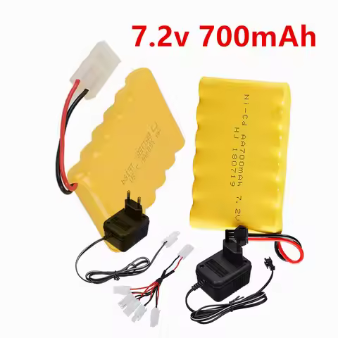 700mah 7.2V NiCD Battery with Charger For Rc Electric toys Car Truck Tank Robot AA 7.2V 700 mah Rech