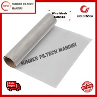 Goldensea Wire Mesh Sieve SS 316 300 x Thickness 0.035mm Stainless Steel Wire Mesh Sieve Strainer St
