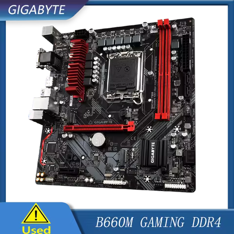 Gigabyte B660M Gaming DDR4 LGA 1700 Intel 12th Gen Motherboard with 6+2+1 Phases Hybrid Digital VRM