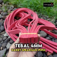 120CM Karet Panah Ikan 4mm Pipih Rubber Speargun Tebal 4mm Spearfishing Alat Mencari Ikan