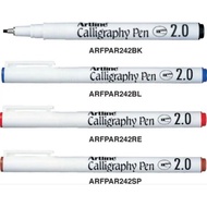 Combo of 4 colors of Artline Calligraphy EK-242 Calligraphy pen - Chisel tip 2.0mm