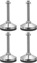 PATIKIL Adjustable Feet for Furniture 2.4 Inch Diameter Base M14 Thread, Pack of 4 Carbon Steel Adju