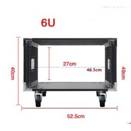 6U Flight Case Cabinet Power Amplifier Empty Chassis No door