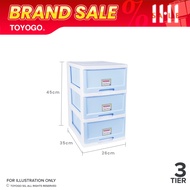 Toyogo 542-3 Plastic A4 Stationery Drawer (3 Tier)