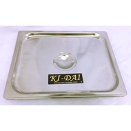FOOD PAN COVER 30X24X2CM STAINLESS STEEL SQUARE FOOD CONTAINER TRAY COVER