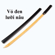 (Lưỡi gỗ dài 1m) Mô hình kiếm gỗ Nhật Bản trưng bày phong thủy cụ tập luyện và cosplay