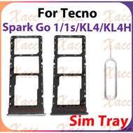 For Tecno Spark Go 1 1s KL4 KL4H SIM Card Tray Slot Holder Phone Replacement Installation