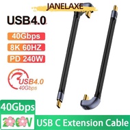 JANELAXE932JN USB-C to Type-C Cord, Flexible 8K 60HZ 40Gbps USB4.0 Cable, E-Marker Chip Mobile Phone