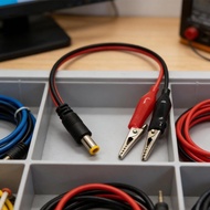 iny 2Pieces DC5521 to Alligator Clip Test Cable Charging Cable for Camera