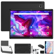 2024 Newest Android 13 Tablet, 2 in 1 Tablet 10.1 Inch, 4G Cellular Tablet with Keyboard, 64GB ROM +