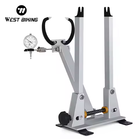 WEST BIKING Bike Wheel Truing Stand With Dial Indicator Gauge MTB Road BMX Bicycle Rims Correction W
