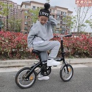 三河馬14寸摺疊自行車超輕可攜式男女款小輪碟煞變速學生代步單車