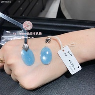 □♀☼agete Akado summer new Japanese 10K gold/silver/quartz oval earrings Japan purchasing